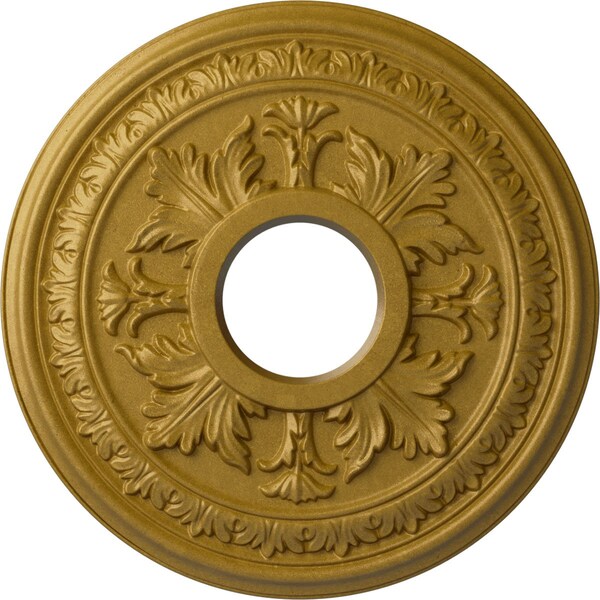 Ekena Millwork Baltimore Ceiling Medallion (Canopies up to 5 1/2"), 15 3/8"OD x 4 1/4"ID x 1 1/2"P, Pharaohs Gold CM15BAPGS - main